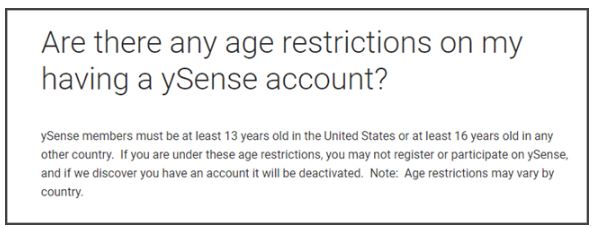 age restrictions